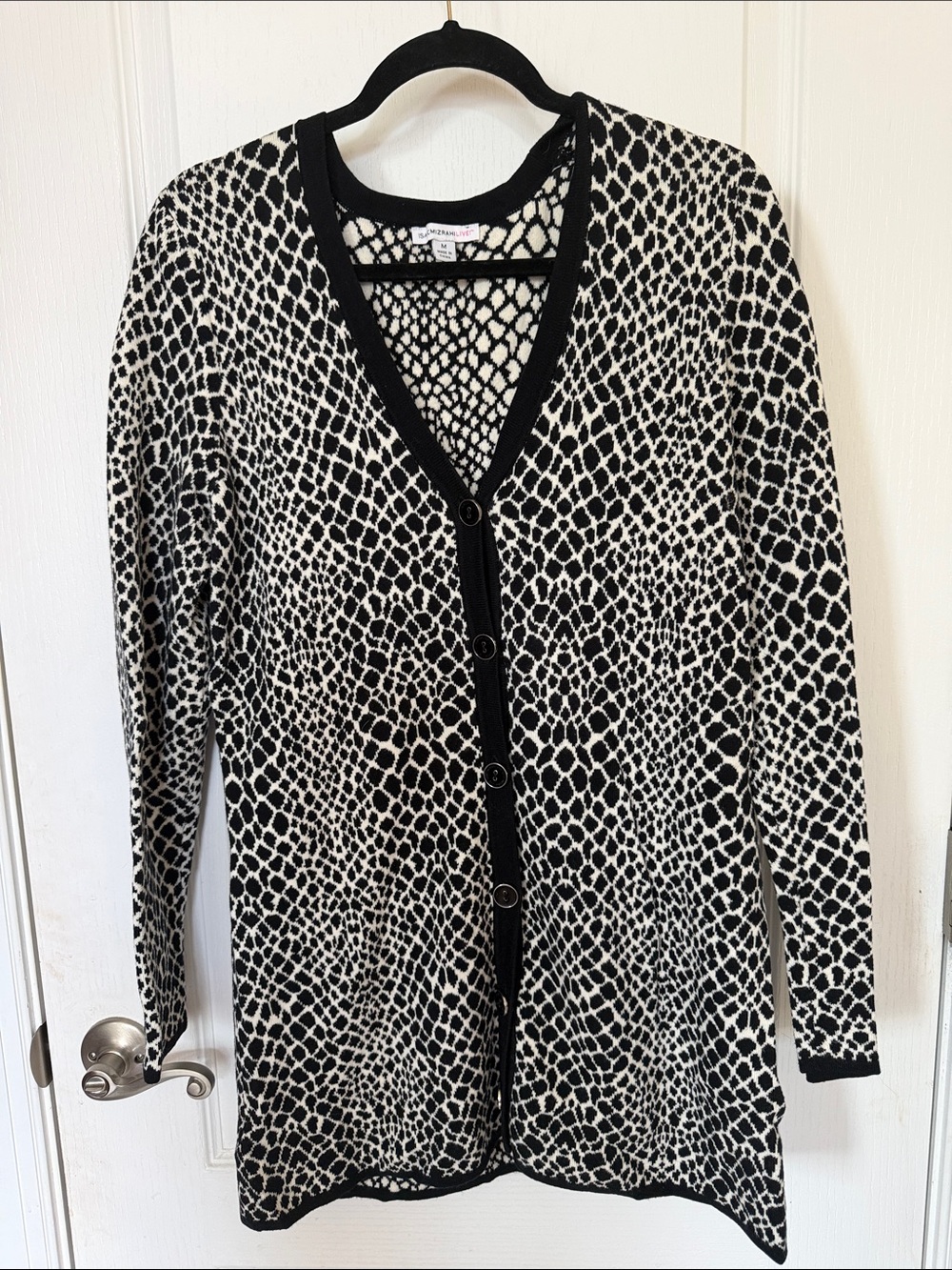 ISAACMIZRAHI LIVE Cardigan Long Sweater size M
